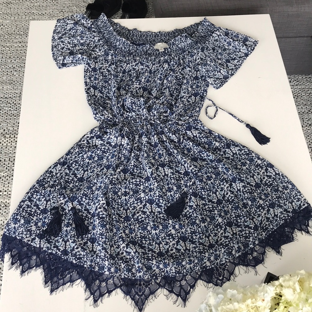 Anthropologie Greylin laced off-the-shoulder dress